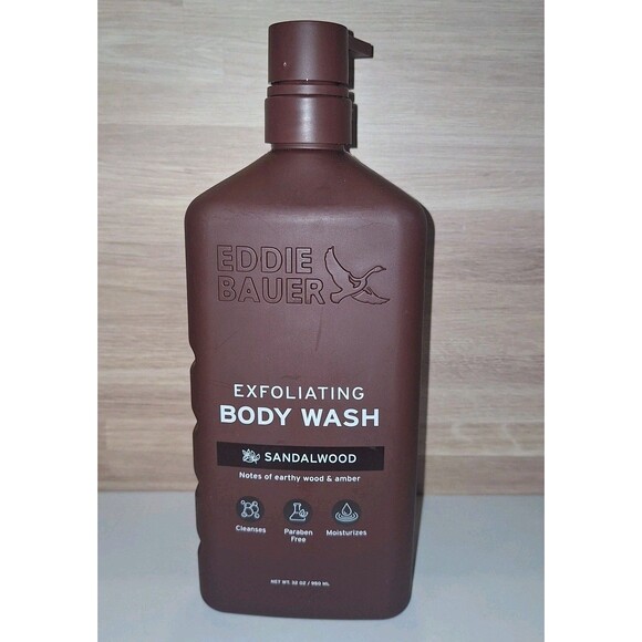 Eddie Bauer Other - Eddie Bauer Exfoliating Body Wash Sandalwood Amber Moisturizing 32 Oz Jumbo Sz